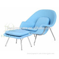 2016 Hot Sale blue Womb Chair and Ottoman